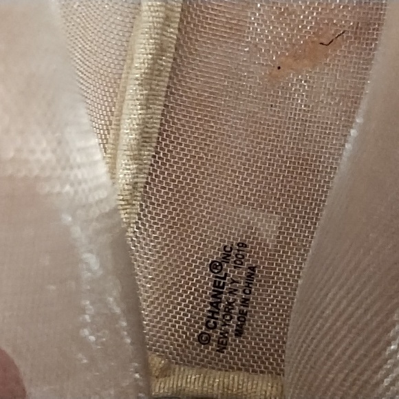 Chanel Inc. NY 💜 Gold Metal Mesh Bag - Picture 10 of 12